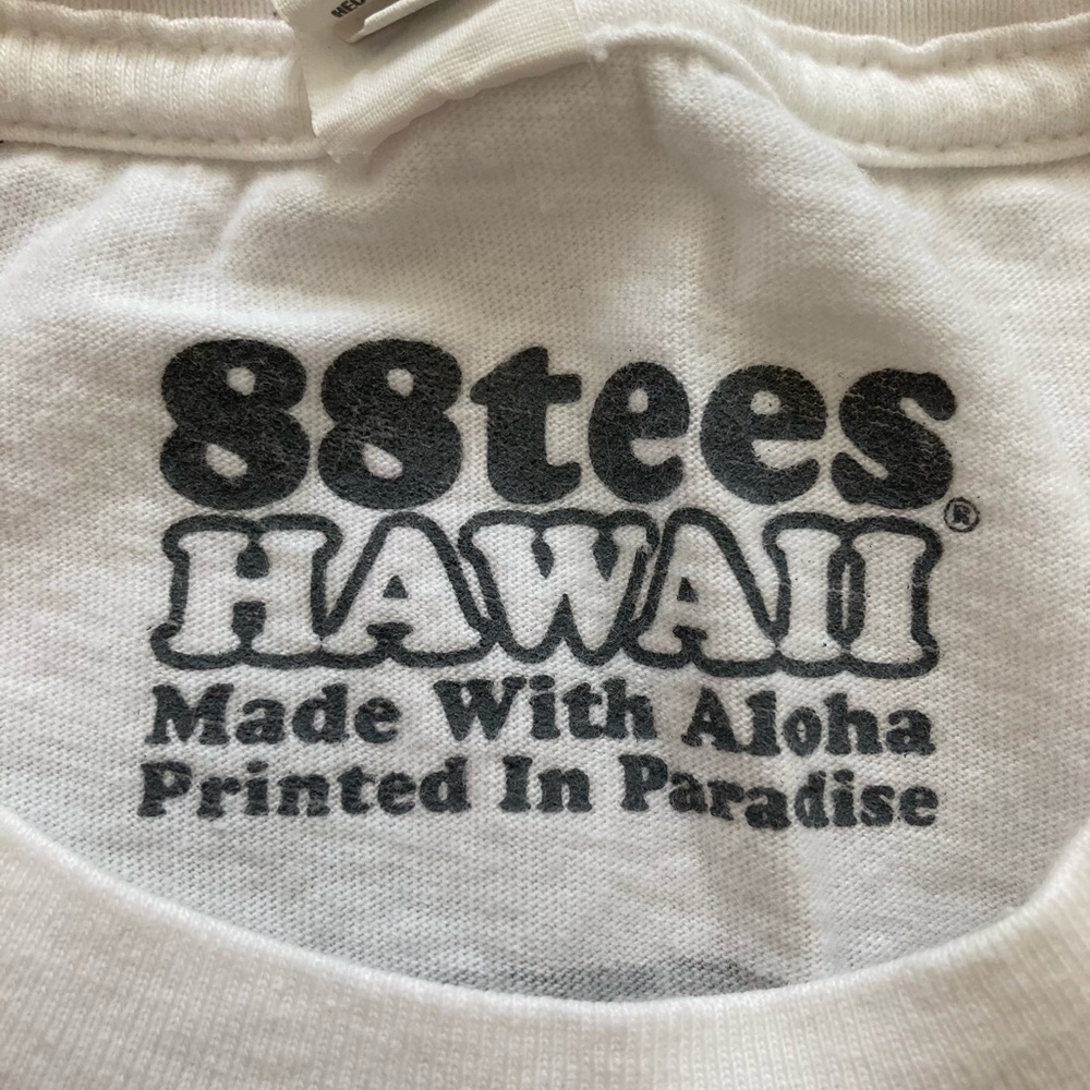 88Tees Floral Keiki White Tee (Medium) - Picture 3 of 7